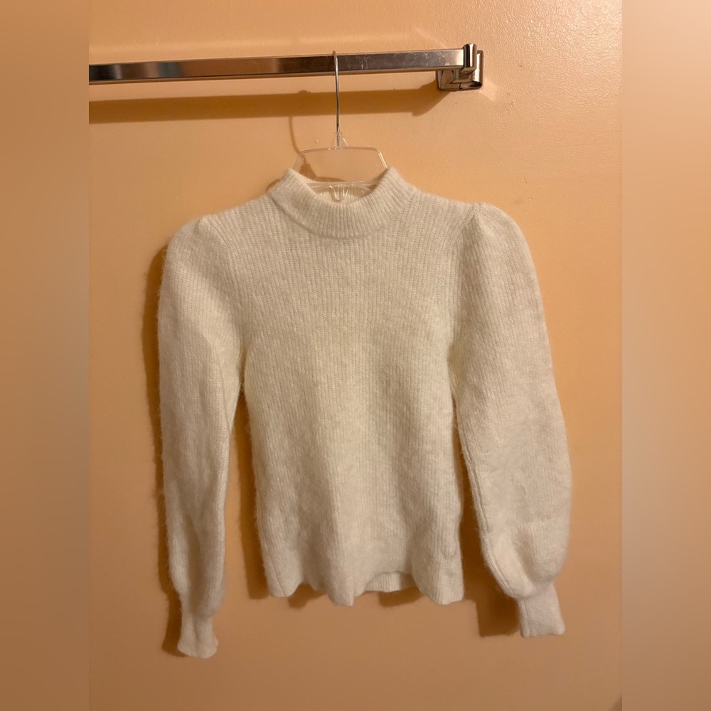 GANNI Alpaca Wool Blend Off-White Sweater - Picture 4 of 9